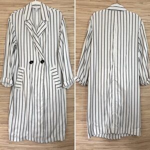Top Shop Oversized Pinstripe Blazer Dress